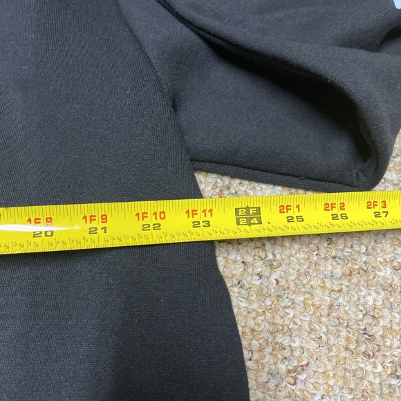 New NWT Massive Action Sweater L Black Hooded Sweatshirt Skate Logo Skateboard - Picture 3 of 8